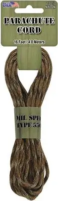 Pepperell Braiding Parachute Cord 4mmx16'-Desert Camo