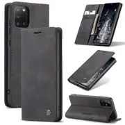 CaseMe Samsung Galaxy A31 Classic PU Leather Folio Case Cover A315 [Black]