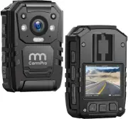 Cammpro I826 1296P HD Police Body Camera,128G Memory,Waterproof Body Worn Camera