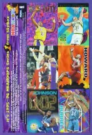 1995-96 SKYBOX NBA HOOPS SERIES 1 - BASKETBALL PROMO UNCUT SHEET OF 6 CARDS
