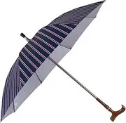 Umbrella 2 in 1 Walking Stick Umbrella Windproof Non-Slip Crutch Umbrella Heavy Duty Frame Walking Cane Umbrella Ideal Father's Hiking Sun and Rain Proof