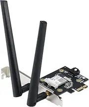 Asus PCE-AX3000 Bluetooth 5.0 + Wi-Fi 6 AX3000 Dual Band PCIe Card 2X Antennas DFS