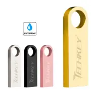 USB Flash Drive Pen Drive Waterproof Silver U Disk Memoria Cel USB Stick Gifts D