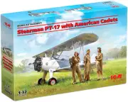 ICM 1/32 US Air Force Stearman PT-17 w/Female Officer Cadet Model 32051