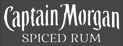 1- 3x8 inch Custom Cut Stencil, (PI-17) Captain Morgan Spiced Rum
