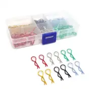 180Pcs 1/10 1/12 On-Road RC Car Body Shell R Shape Clips DIY Metal Pin Neddles