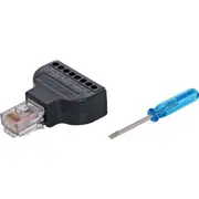 DOSS PK4008 Rj45 Screw Terminal Modular Plug 568B Wiring Modular 8P8c Plug With Screw Terminal