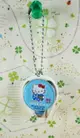 【震撼精品百貨】Hello Kitty 凱蒂貓 HELLO KITTY吊飾指甲刀-藍溫泉 震撼日式精品百貨