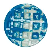 Blue Cypress and Jasmine Round Waffle Bath Bomb
