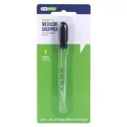 Ezy Dose Calibrated Straight Tip Glass Medicine Dropper 1ml