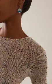 [Francesca Villa] Close Encounters 18K Yellow Gold Cup and Cactus Earrings