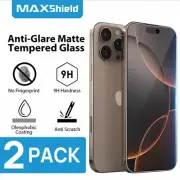 2X Anti-Glare Matte Tempered Screen Protector F iPhone 16 15 14 13 12 11 Pro Max