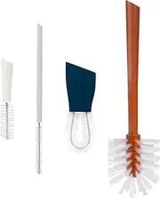 Boon Mod Replacement Baby Bottle Brushes - Includes Bottle Cleaner Brush, Straw Cleaner Brush, Nipple Brush and Detail Brush for Baby Bottles - Newborn Essentials - Sage - 4 Count