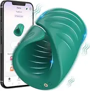 LONZYON Male Sex Toys for Men - Male Masturbator Penis Training Vibrator with APP Control, Vibrating Sex Toy Strokers Glans Trainer Stimulator, Mens Sex Machine Masturbators Adult Games (Green)