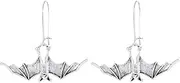 [liveliwithmin] Inverted Bats Dangle Drop Earrings for Women Girls Gothic Vampire Bat Earrings Halloween Bat Earrings Punk Cool Halloween Eve Costumes Party Jewelry