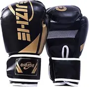 POCHY Kids Boxing Glove Synthetic Leather,6/8oz Kickboxing Gloves Sparring Training MMA Gloves Punching Bag Kickboxing Muay Thai for Boys Girls Training Boxing Gloves, Age 6-15 Years