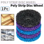 1Pc 4'' Poly Strip Discs Wheel Paint Rust Removal Clean For Angle Grinder Tool