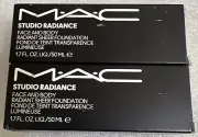 AUTHENTIC MAC STUDIO RADIANCE FACE AND BODY RADIANT SHEER FOUNDATION 1.7FL OZ W9