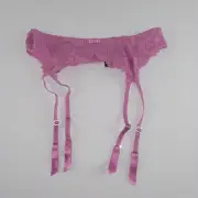 Frederick's Of Hollywood Jessica Lace Garter Belt Women's Size S/M Crocus