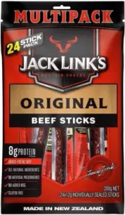 Jack Link's Original Beef Jerky 288g Made in New Zealand Beef Sticks 24x12g