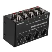 CX400 Audio Mixer 4 Channels Four Channel Passive Splitter/Mixer for KTV Home