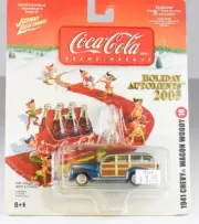 Johnny Lightning Coco Cola Ornament 41 Chevy Wagon Woody