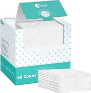 [Ditoi] Disposable Face Towels,Ultra Thick Face Towelettes XL, Lint-Free Facial Wipes for Makeup Removal & Gentle Skin Care,50 Count, 10"×12", Pearl-textured,Eco-Friendly