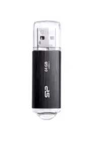 Silicon Power 64GB Blaze B02 USB3.1 Flash Drive SP064GBUF3B02V1K - Black