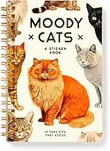 Brass Monkey Moody Cats Sticker Book