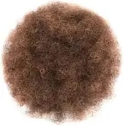 Hairpiece Afro Puff Bun Hair Piece Kinky Curly Drawstring Ponytail Clip in Synthetic Hair Extension Daily Use(1BT30)