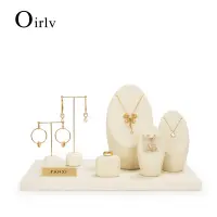 在飛比找蝦皮購物優惠-Oirlv 3色金銀鑽石珠寶店展示套裝 項鍊手鍊戒指耳環陳列