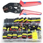 Waterproof Connectors Kit Automotive Solder Wire Quick Connector Electrical In Car Wiring Auto Seal Socket 1 2 3 4 5 6 Pin Plug(300pcs 48B)