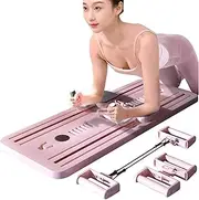 Pilates Sliding Board - Foldable Pilates Sliding Reformer Machine - Pilates Exercise Board Fitness Equipment for Adults, Men, Women