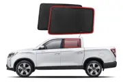 Genuine SNAPSHADES Car Rear Window Shades for Ssangyong Musso (Q200; 2018-Pre...