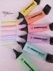 6 Pack PASTEL Stabilo Boss Highlighters Assorted Colours 49693S