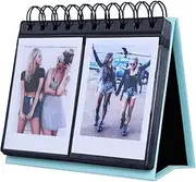 68 Pockets Mini Photo Album for Fujifilm Instax Mini 7s 8 8+ 9 25 26 50s 70 90/ Fujifilm Instax SP 1/ Polaroid PIC-300P/ Polaroid Z2300/ LG PD 233/ LG PD 239/ Name Card (Blue)