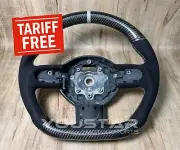 TARIFF FREE 3D CARBON Suede Steering Wheel Gray for MINI Cooper R55 R56 R57 R60 (for: Mini)