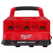 MILWAUKEE PACKOUT™ 6 BAY RAPID CHARGER M18PC6