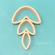 Trio Leaf Dangle Earrings Polymer Clay Cutter Set