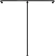 Wall Mounted Pipe Clothing Garment Racks, Laundry Rack Multi-purpose Heavy Duty Hanging Rod for Closet Organizer Store Commercial Clothing Organize