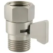 Shower Head Shut off Valve, Brass Water Flow Restrictor with Lever Handle, Br...