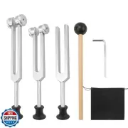 KEJJNYER 3 Pack Tuning Forks for Healing Set 128Hz, 256Hz, 512Hz Tuning Fork