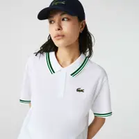 在飛比找蝦皮購物優惠-[實圖] Vnxk 藍色條紋 LACOSTE 領襯衫 - 1