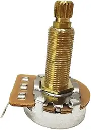 Snblzhef Potentiometer Splined Small Pot Electric Guitar Bass Effect Amp Tone Volume 28mm B250K