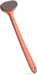 surlees Back Scrubber for Shower, Bath and Body Brush for Elderly, Men and Women, 15 Inch / 38 CM, Orange Color, stiff Bristles