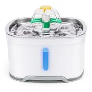 YES4PETS 2.4L Automatic Electric Pet Water Fountain Dog Cat Water Feeder Bowl Dispenser