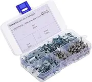 GETAJGHSD 200pcs Clips for Motorcycles and Cars Metal Automotive Fasteners Kit Easy to Install for License Plate Holders and Car Door Panels Versatile Hardware Parts