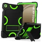 Case for Samsung Galaxy Tab A9+ 11 Inch 2023 Model Black+Green+Black