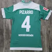 2019 Umbro Werder Bremen Home Soccer Jersey Claudio Pizarro Men S Peru Alianza
