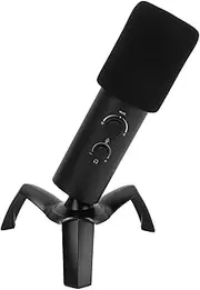 USB Desktop Microphone for Recording Live Broadcast, RGB USB Gaming Microphone with M Type Stand, Omnidirectional Cardioid Pickup Condenser Mic for Professional Studio